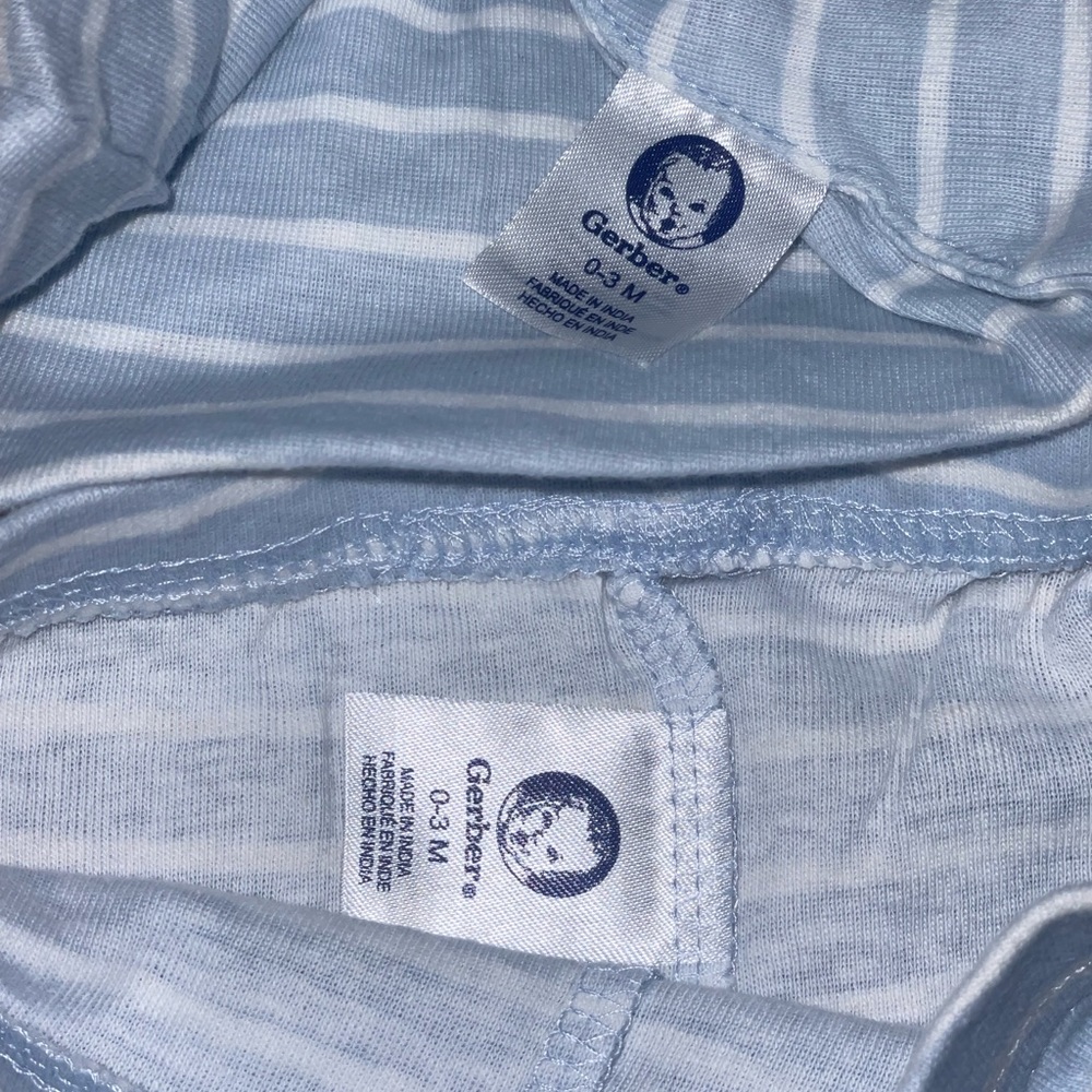 Newborn baby my first 1st Christmas Circo nighttime pants and pajama cap Gerber - Picture 5 of 5